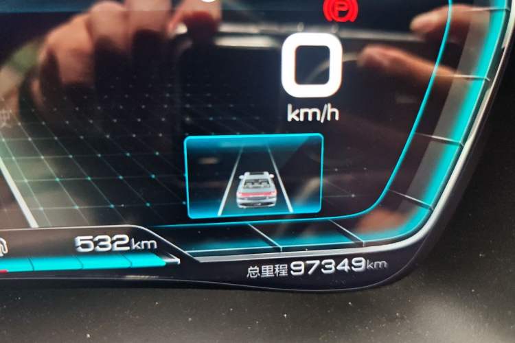 Used BYD Han 2020 DM Four-Wheel Drive Performance Edition Prestige Model Odometer Close Up