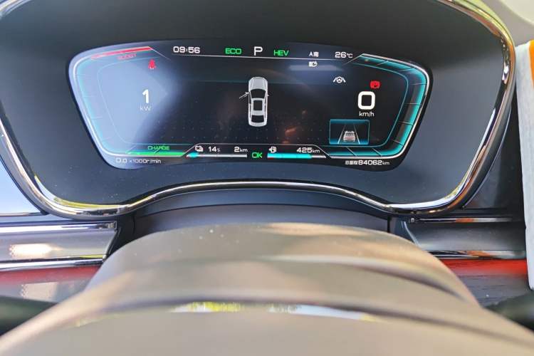 Used BYD Han 2020 DM Four-Wheel Drive Performance Edition Prestige Model Odometer Close Up