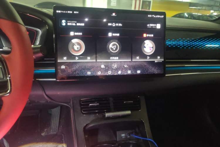 Used BYD Han 2020 EV Four-Wheel Drive High-Performance Flagship Model Audio And AC Panel