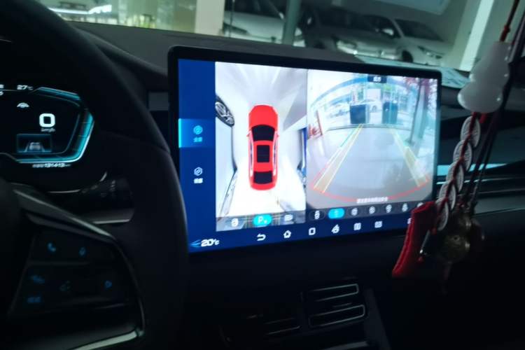 Used BYD Han 2020 EV Long-Range Luxury Model Audio And AC Panel