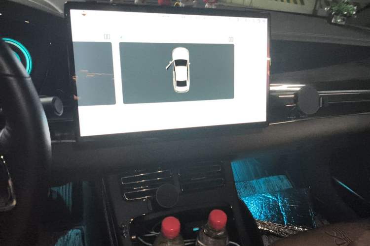 Used BYD Han 2020 EV Four-Wheel Drive High-Performance Flagship Model Audio And AC Panel