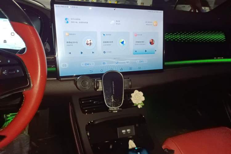 Used BYD Han 2020 EV Four-Wheel Drive High-Performance Flagship Model Audio And AC Panel