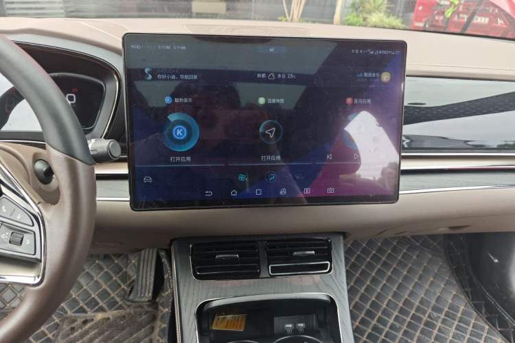 Used BYD Han 2020 DM Four-Wheel Drive Performance Edition Luxury Model Audio And AC Panel