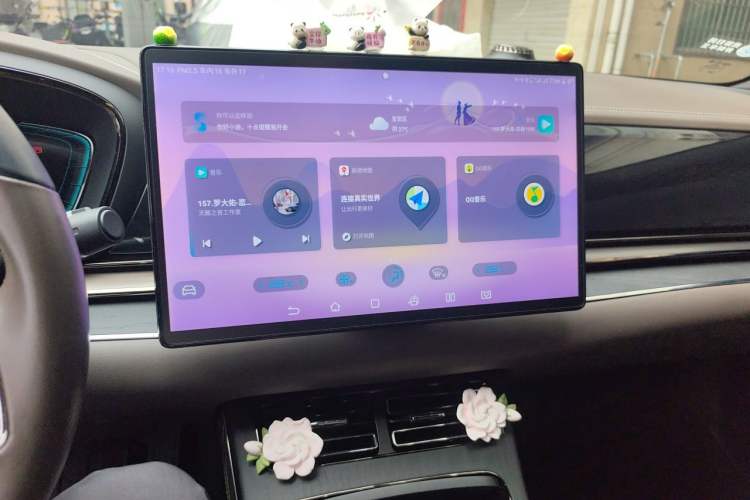 Used BYD Han 2020 DM Four-Wheel Drive Performance Edition Prestige Model Audio And AC Panel