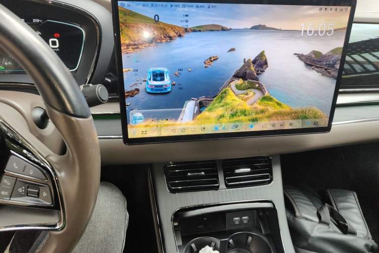 Used BYD Han 2020 DM Four-Wheel Drive Performance Edition Prestige Model Audio And AC Panel