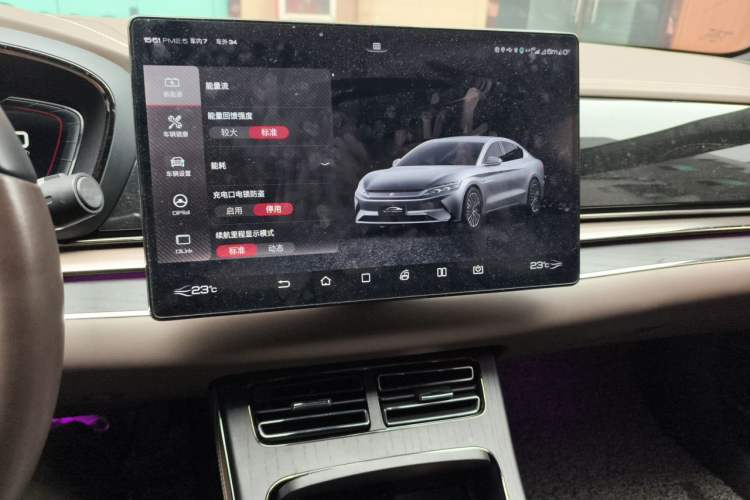Used BYD Han 2020 EV Four-Wheel Drive High-Performance Flagship Model Audio And AC Panel