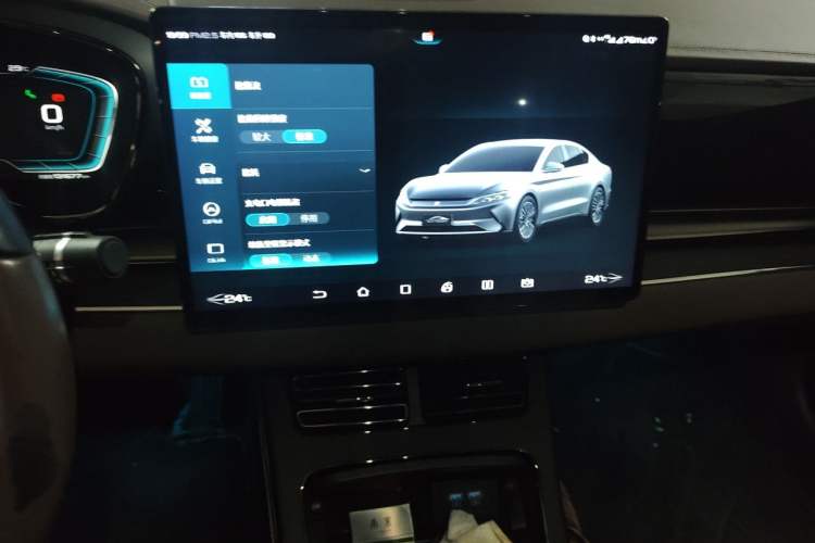 Used BYD Han 2020 EV Long-Range Deluxe Model Audio And AC Panel