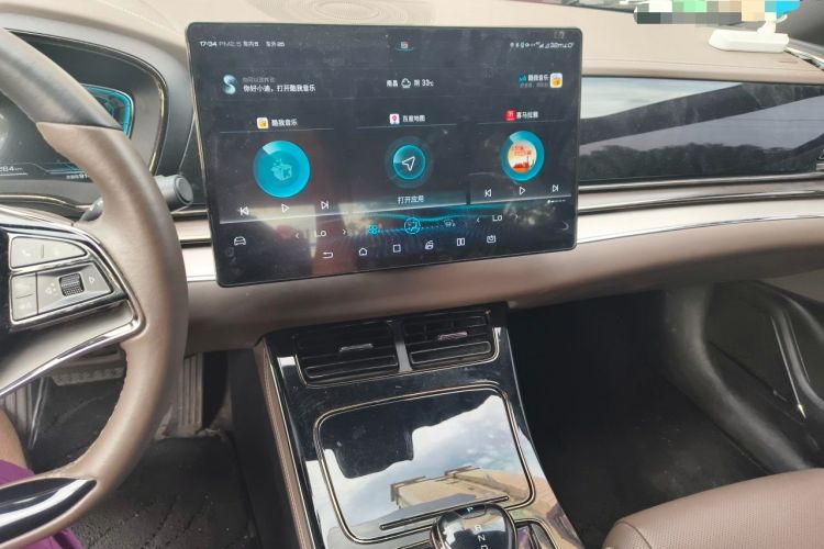 Used BYD Han 2020 EV Long-Range Luxury Model Audio And AC Panel