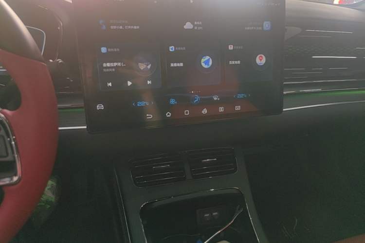 Used BYD Han 2020 EV Four-Wheel Drive High-Performance Flagship Model Audio And AC Panel