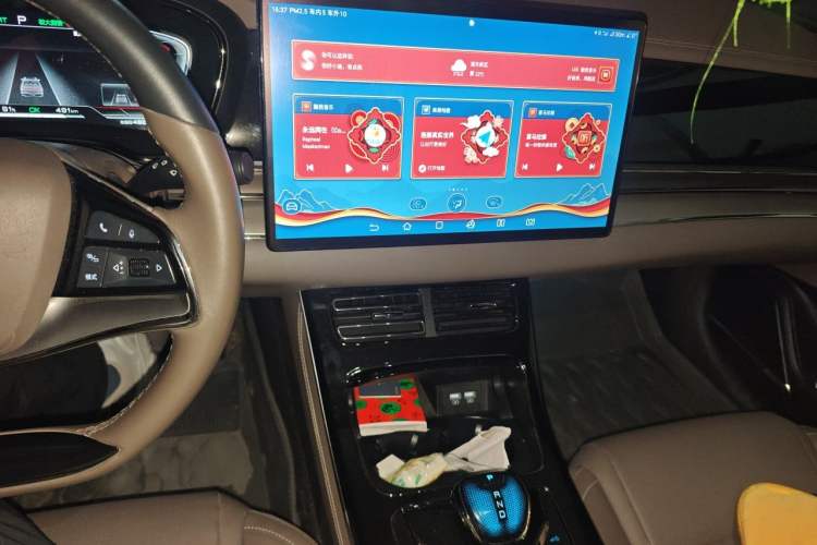 Used BYD Han 2020 EV Long-Range Luxury Model Audio And AC Panel