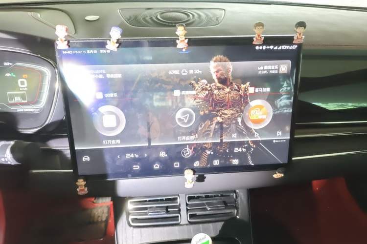 Used BYD Han 2020 EV Four-Wheel Drive High-Performance Flagship Model Audio And AC Panel