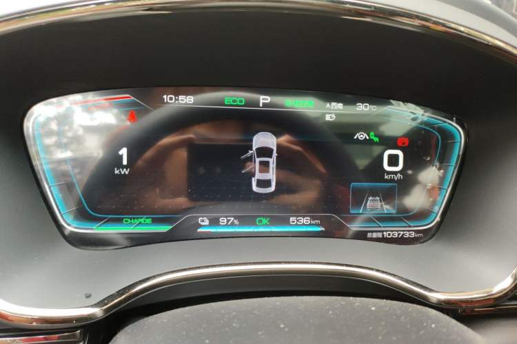 Used BYD Han 2020 EV Four-Wheel Drive High-Performance Flagship Model Instrument Cluster