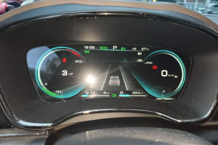 Used BYD Han 2020 DM Four-Wheel Drive Performance Edition Prestige Model Instrument Cluster
