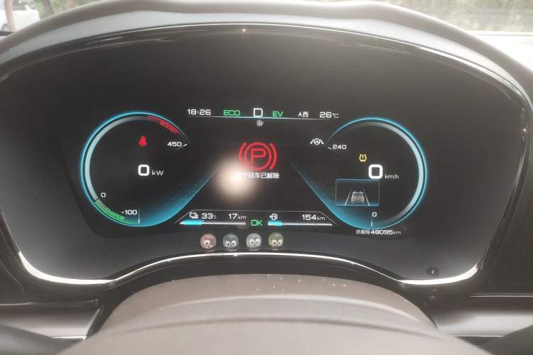 Used BYD Han 2020 DM Four-Wheel Drive Performance Edition Luxury Model Instrument Cluster