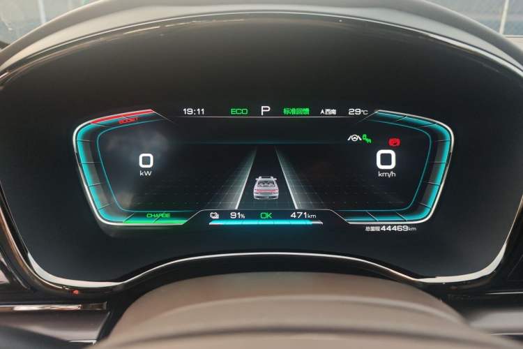 Used BYD Han 2020 EV Four-Wheel Drive High-Performance Flagship Model Instrument Cluster