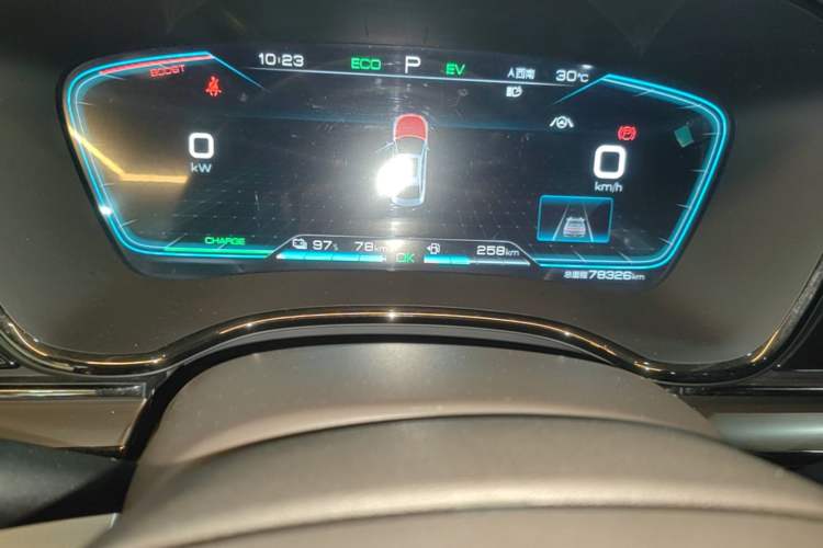 Used BYD Han 2020 DM Four-Wheel Drive Performance Edition Luxury Model Instrument Cluster