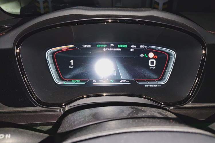 Used BYD Han 2020 EV Four-Wheel Drive High-Performance Flagship Model Instrument Cluster