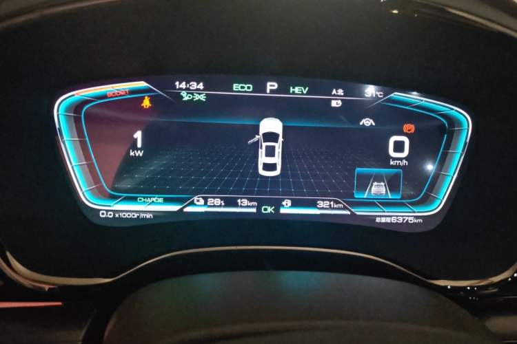 Used BYD Han 2020 DM Four-Wheel Drive Performance Edition Prestige Model Instrument Cluster