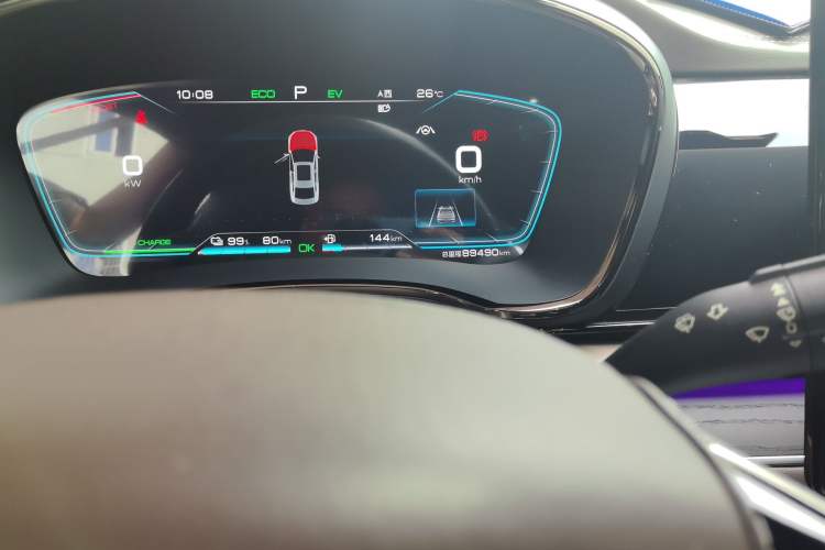 Used BYD Han 2020 DM Four-Wheel Drive Performance Edition Prestige Model Odometer Close Up