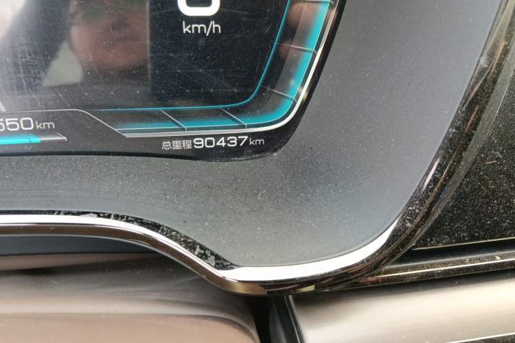 Used BYD Han 2020 EV Long-Range Deluxe Model Odometer Close Up