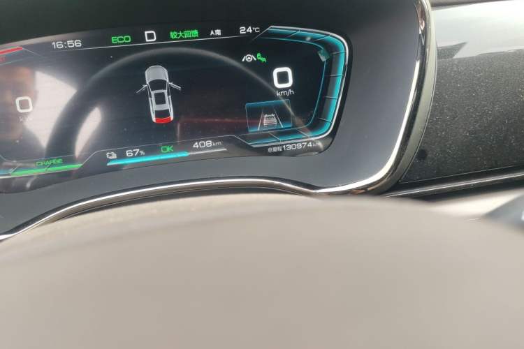 Used BYD Han 2020 EV Long-Range Deluxe Model Odometer Close Up