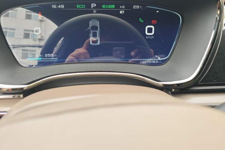 Used BYD Han 2020 EV Long-Range Deluxe Model Odometer Close Up