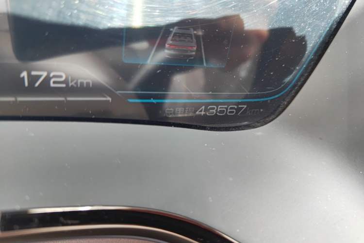Used BYD Han 2020 DM Four-Wheel Drive Performance Edition Prestige Model Odometer Close Up