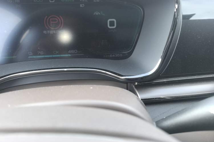 Used BYD Han 2020 EV Long-Range Deluxe Model Odometer Close Up