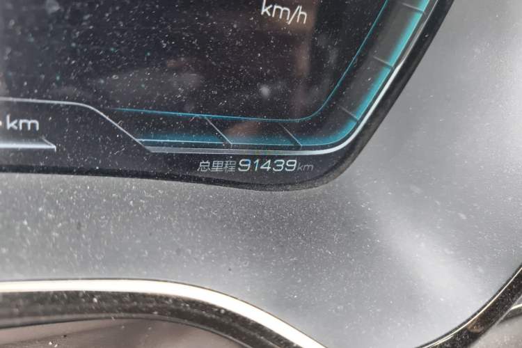 Used BYD Han 2020 EV Long-Range Luxury Model Odometer Close Up