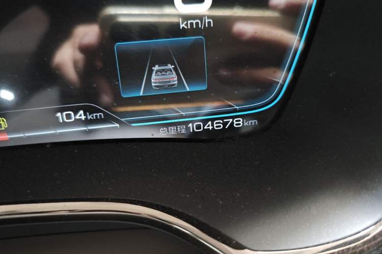 Used BYD Han 2020 DM Four-Wheel Drive Performance Edition Prestige Model Odometer Close Up