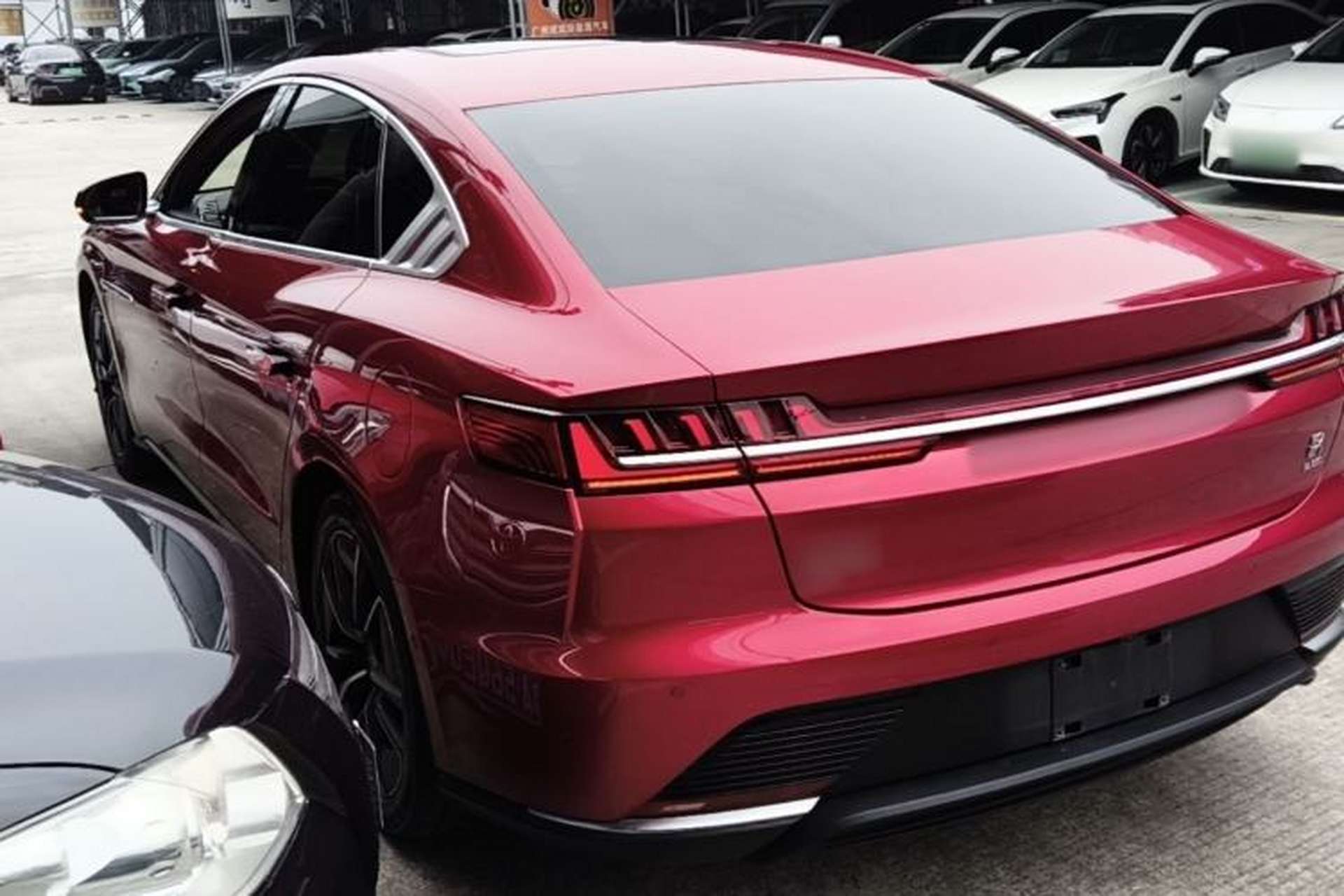 Used BYD Han 2020 EV Four-Wheel Drive High-Performance Flagship Model Rear Left 45 Deg