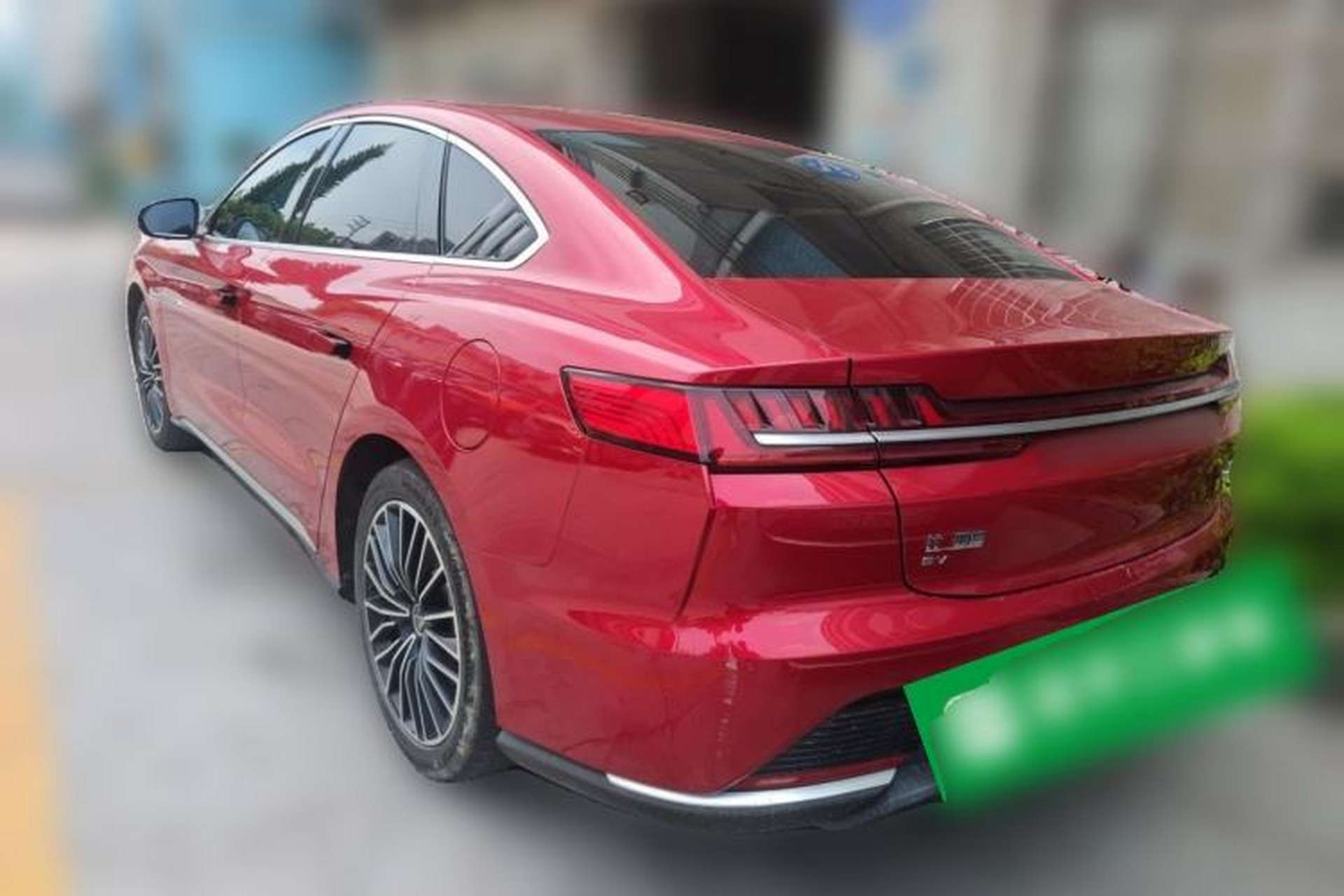 Used BYD Han 2020 EV Long-Range Luxury Model Rear Left 45 Deg