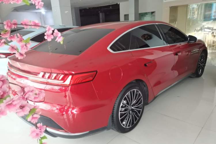 Used BYD Han 2020 EV Long-Range Luxury Model Rear Right 45 Deg