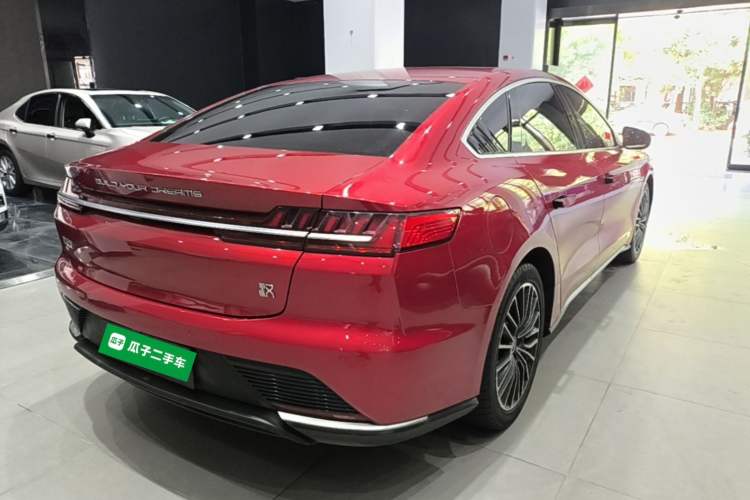 Used BYD Han 2020 EV Long-Range Luxury Model Rear Right 45 Deg