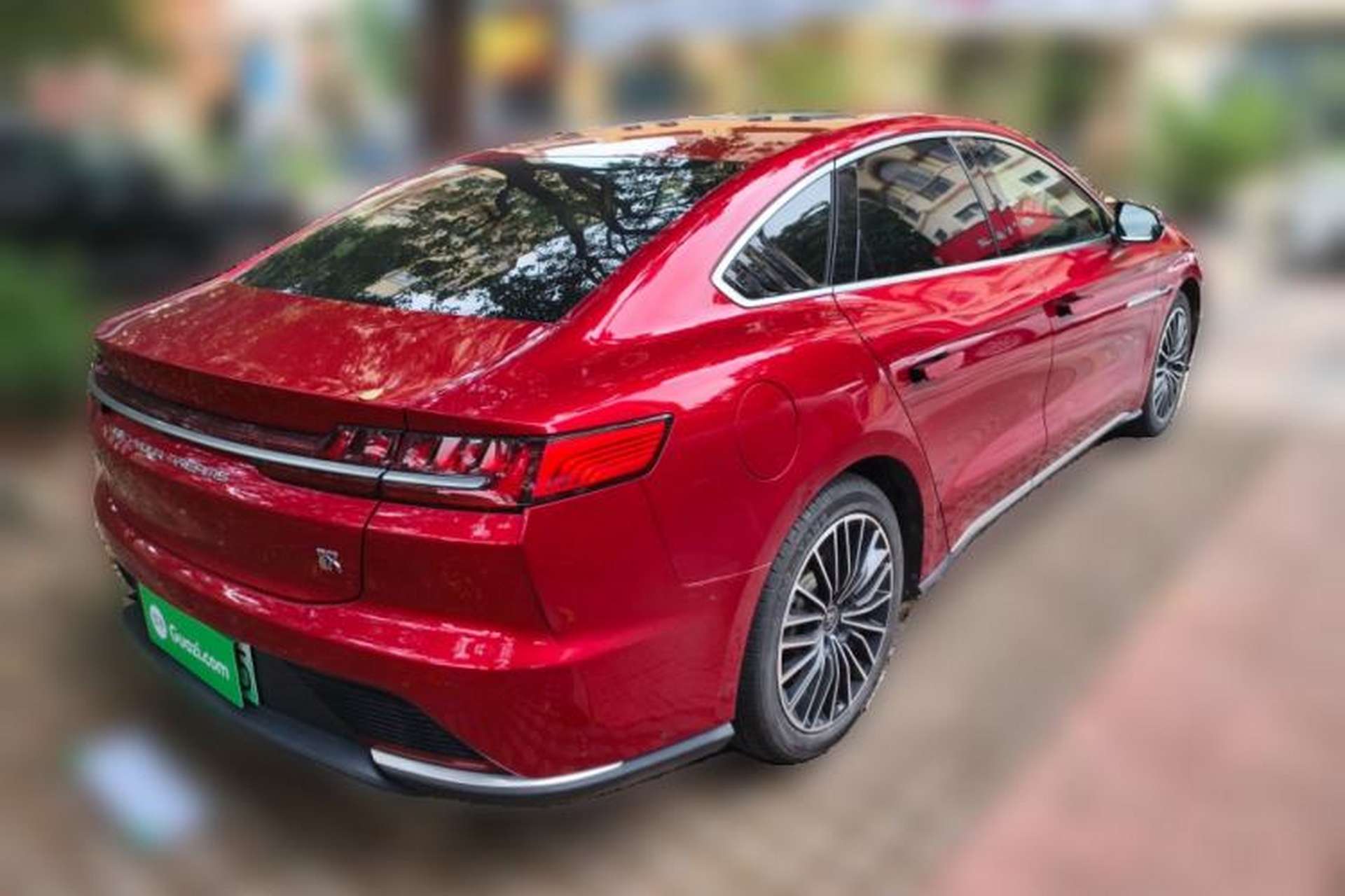 Used BYD Han 2020 EV Long-Range Luxury Model Rear Right 45 Deg