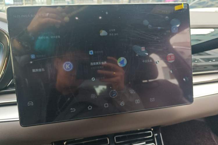 Used BYD Han 2020 EV Long-Range Luxury Model Audio And AC Panel