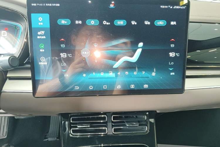 Used BYD Han 2020 EV Long-Range Luxury Model Audio And AC Panel