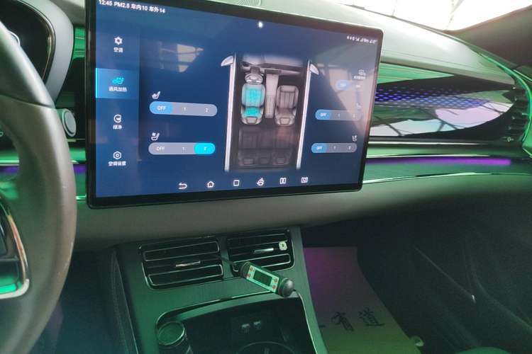 Used BYD Han 2020 DM Four-Wheel Drive Performance Edition Prestige Model Audio And AC Panel