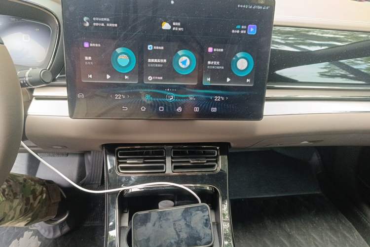 Used BYD Han 2020 DM Four-Wheel Drive Performance Edition Luxury Model Audio And AC Panel