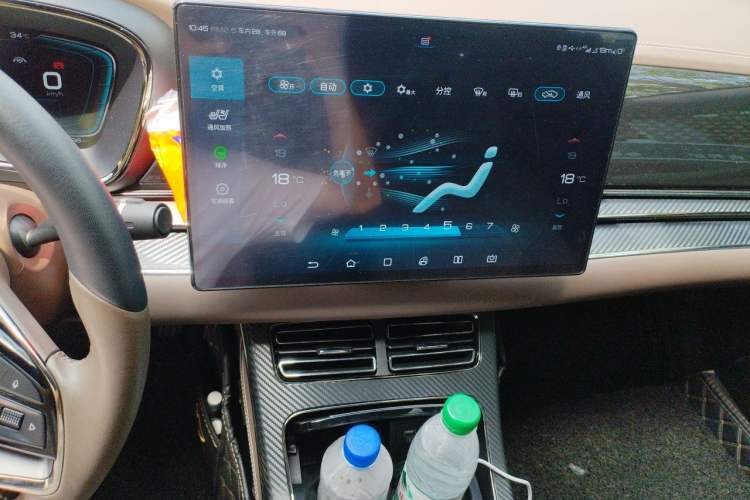 Used BYD Han 2020 EV Long-Range Luxury Model Audio And AC Panel