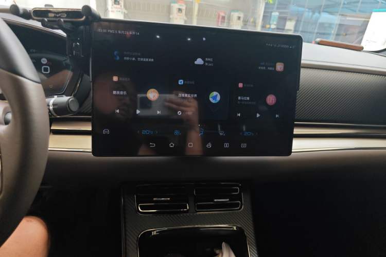 Used BYD Han 2020 EV Long-Range Luxury Model Audio And AC Panel