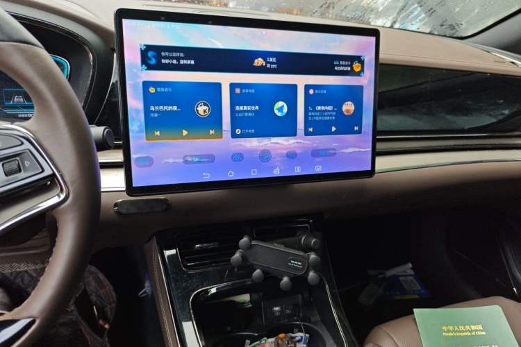 Used BYD Han 2020 EV Long-Range Luxury Model Audio And AC Panel