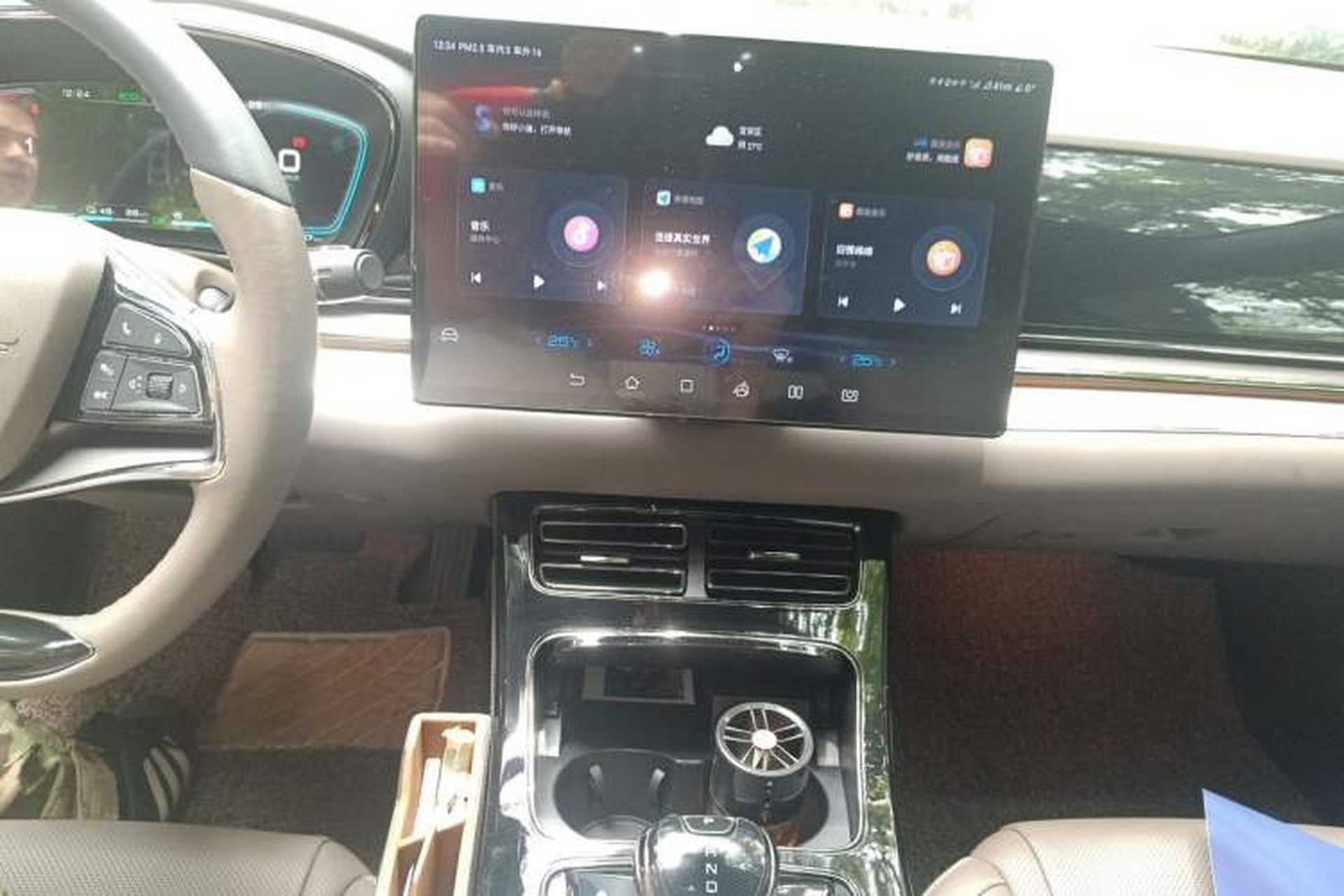Used BYD Han 2020 DM Four-Wheel Drive Performance Edition Luxury Model Audio And AC Panel