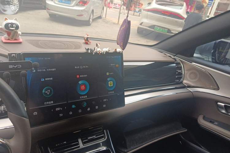 Used BYD Han 2020 DM Four-Wheel Drive Performance Edition Luxury Model Audio And AC Panel