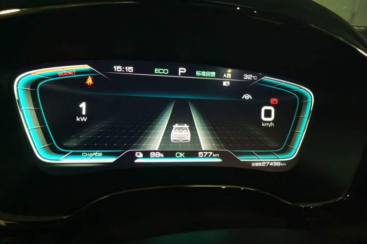 Used BYD Han 2020 EV Long-Range Luxury Model Instrument Cluster