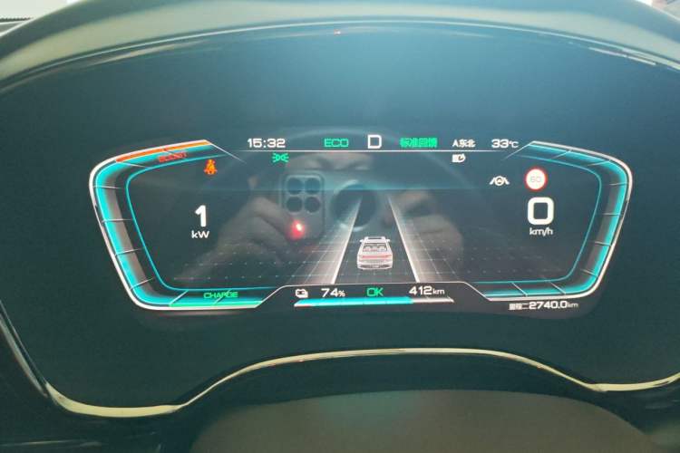 Used BYD Han 2020 EV Long-Range Luxury Model Instrument Cluster