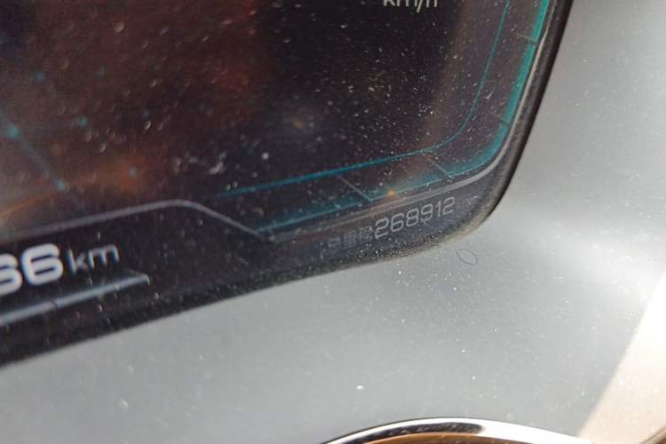 Used BYD Han 2020 EV Long-Range Luxury Model Odometer Close Up
