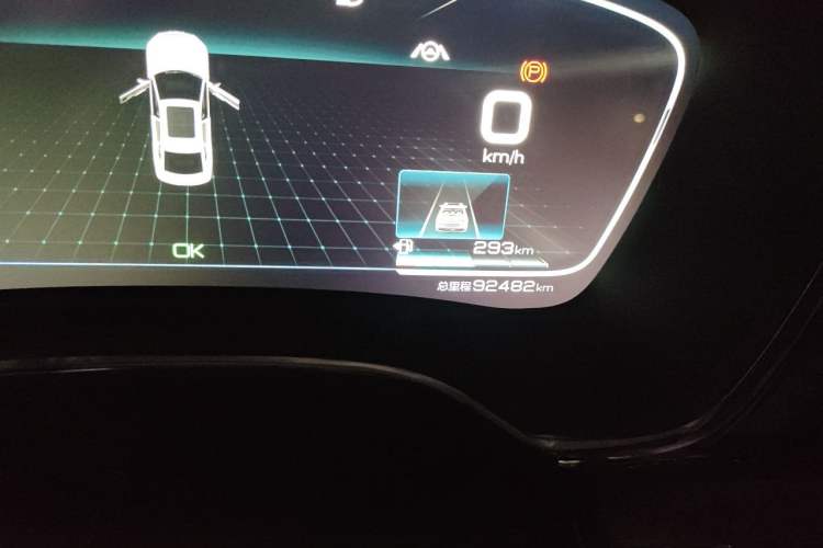 Used BYD Han 2020 DM Four-Wheel Drive Performance Edition Luxury Model Odometer Close Up