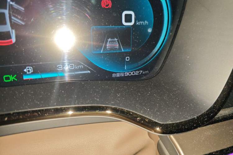 Used BYD Han 2020 DM Four-Wheel Drive Performance Edition Prestige Model Odometer Close Up