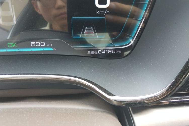 Used BYD Han 2020 EV Long-Range Deluxe Model Odometer Close Up
